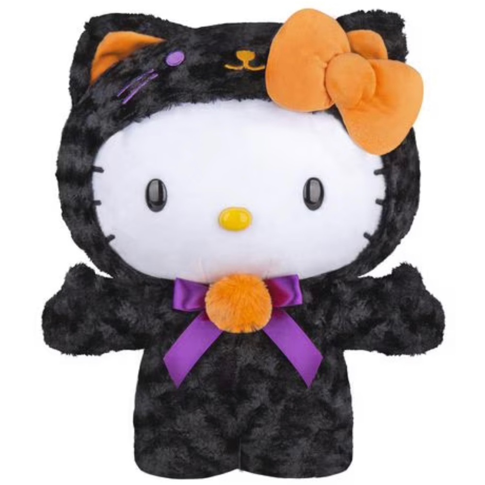 Hello Kitty Black Cat Halloween Door Greeter